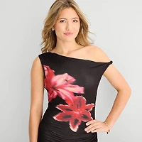 Forever 21 Womens Juniors Sleeveless Off the Shoulder Bodycon Dress