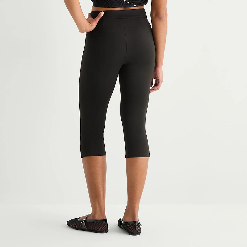 Forever 21 Womens Juniors Skinny Mid Rise Capri Pant