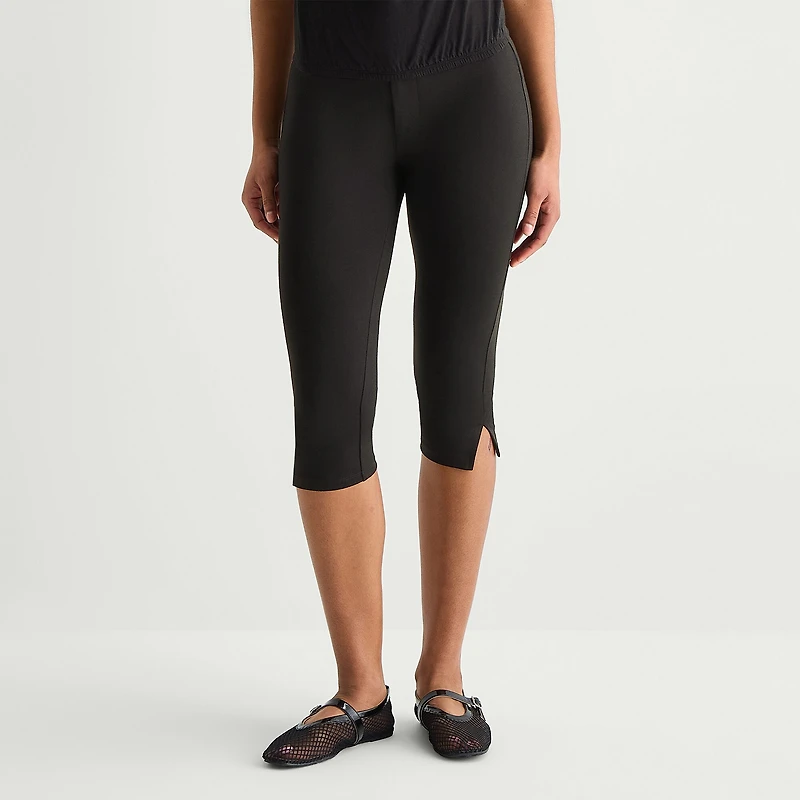 Forever 21 Womens Juniors Skinny Mid Rise Capri Pant