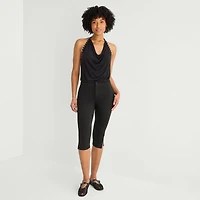 Forever 21 Womens Juniors Skinny Mid Rise Capri Pant
