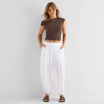 Forever 21 Womens Juniors Cuffed Pull-On Pant