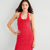 Arizona Womens Juniors Sleeveless Casual Bodycon Dress