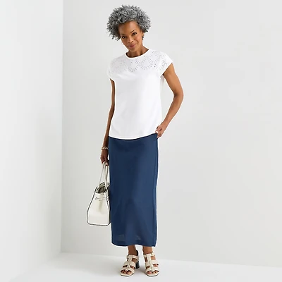Liz Claiborne Womens Maxi Skirt