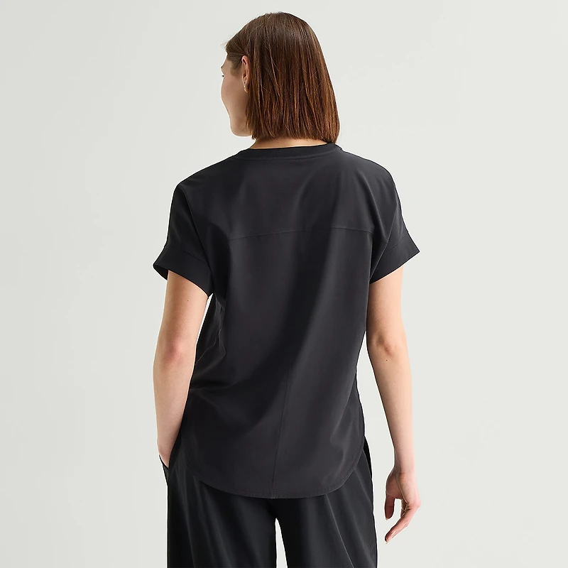 Stylus Woven Dolman Sleeve T-Shirt