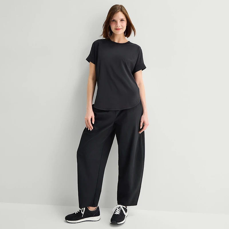 Stylus Woven Dolman Sleeve T-Shirt