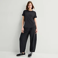Stylus Woven Dolman Sleeve T-Shirt