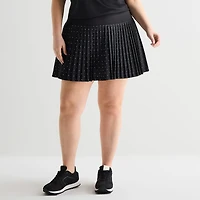 Xersion Pleated Womens 5" High Rise Plus Skort