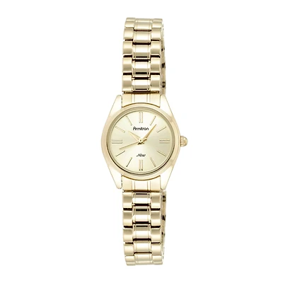 Armitron® Now® Womens Gold-Tone Stainless Steel Expansion Bracelet Watch