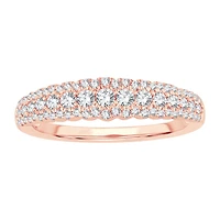 Womens 2 CT. T.W. Natural White Diamond 10K Gold Anniversary Wedding Band