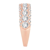 Womens 1 1/2 CT. T.W. Natural White Diamond 10K Gold Anniversary Band