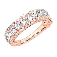 Womens 1 1/2 CT. T.W. Natural White Diamond 10K Gold Anniversary Band