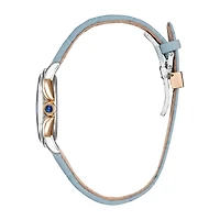 Citizen Disney Cinderella Princess Womens Blue Leather Strap Watch Em0798-02d
