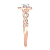 Womens 1/ CT. T.W. Natural White Diamond 10K Gold Pear Engagement Ring