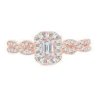 Womens 1/2 CT. T.W. Natural White Diamond 10K Gold Engagement Ring
