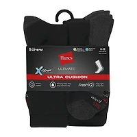Hanes® Men's Ultimate 6-Pack Ultra Cushion Crew Socks