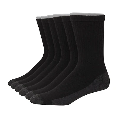 Hanes® Men's Ultimate 6-Pack Ultra Cushion Crew Socks