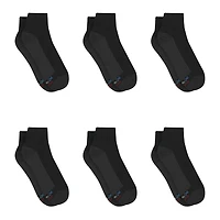 Hanes Ultimate Mens Multi-Pack 6 Pair Quarter Ankle Socks