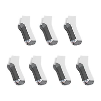 Hanes Ultimate Bonus Pack Mens Multi-Pack 7 Pair Quarter Ankle Socks