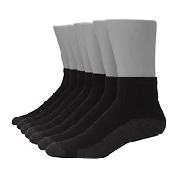 Hanes Ultimate Bonus Pack Mens Multi-Pack 7 Pair Quarter Ankle Socks