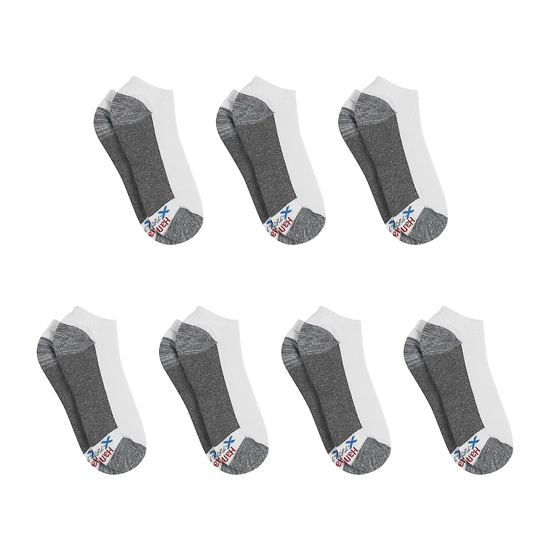 Hanes Ultimate Bonus Pack Mens Multi-Pack 7 Pair Low Cut Socks