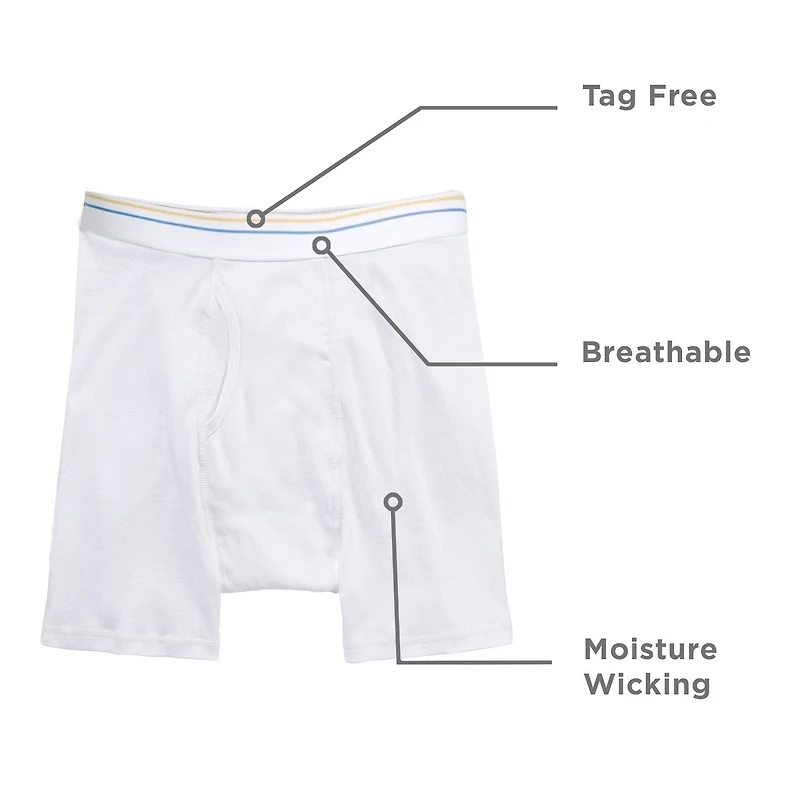 Stafford Dry + Cool Breathable Mesh Mens 4 Pack Boxer Briefs 302860