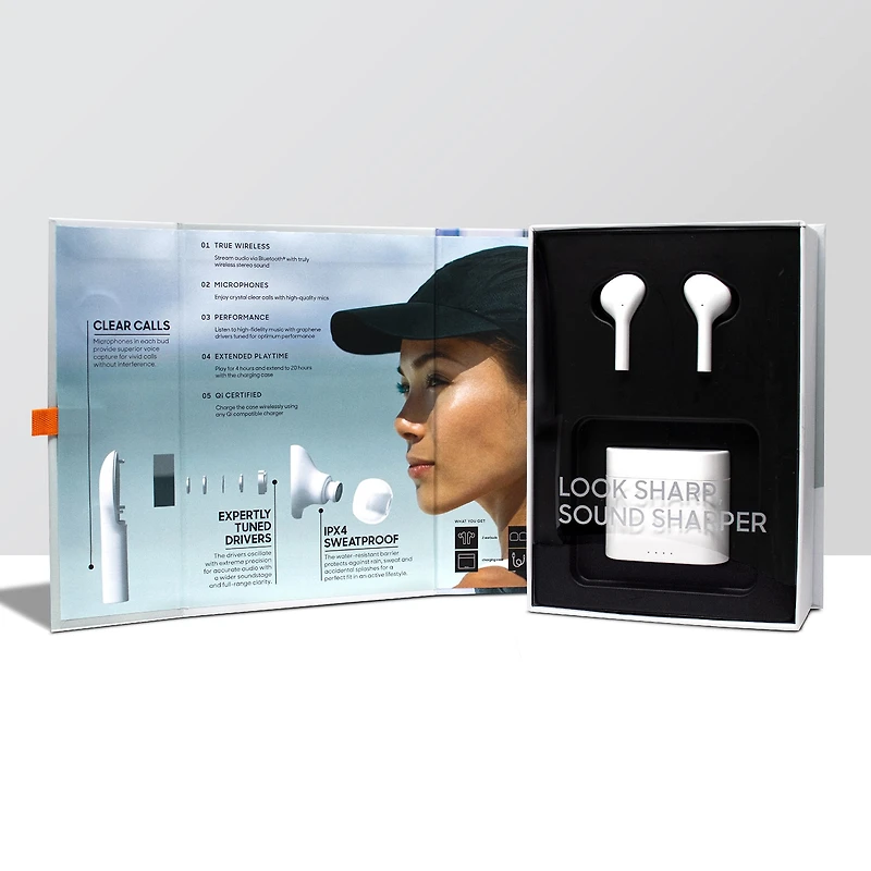 Sharper Image True Wireless Earbuds