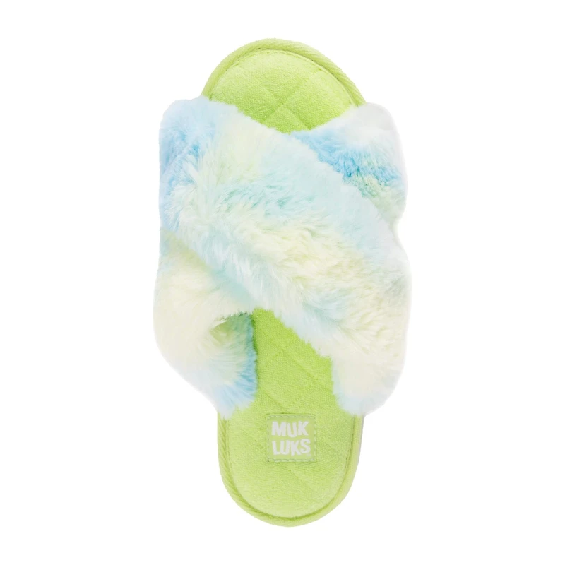 Muk Luks Womens Memory Foam Slip-On Slippers