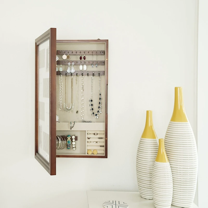Hives And Honey Walnut Jewelry Organizer