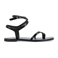 Journee Collection Womens Charra Ankle Strap Flat Sandals
