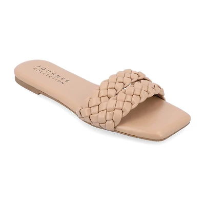Journee Collection Womens Sawyerr Slide Sandals