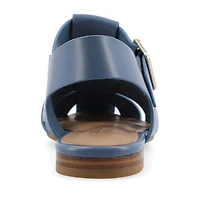 Journee Collection Womens Cailinna Ankle Strap Flat Sandals
