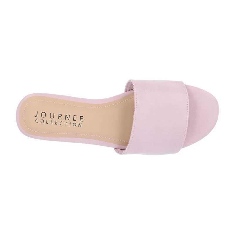 Journee Collection Womens Kolinna-Wd Flat Sandals Wide Width