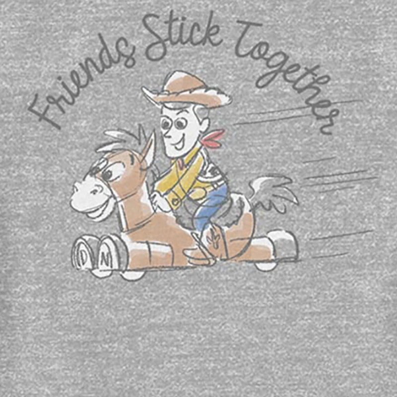 Disney Collection Toddler Unisex Crew Neck Short Sleeve Regular Fit Woody Toy Story Graphic T-Shirt