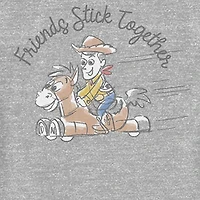 Disney Collection Toddler Unisex Crew Neck Short Sleeve Regular Fit Woody Toy Story Graphic T-Shirt