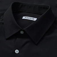 Haggar Smart Wash Mens Classic Fit Easy Care Long Sleeve Dress Shirt