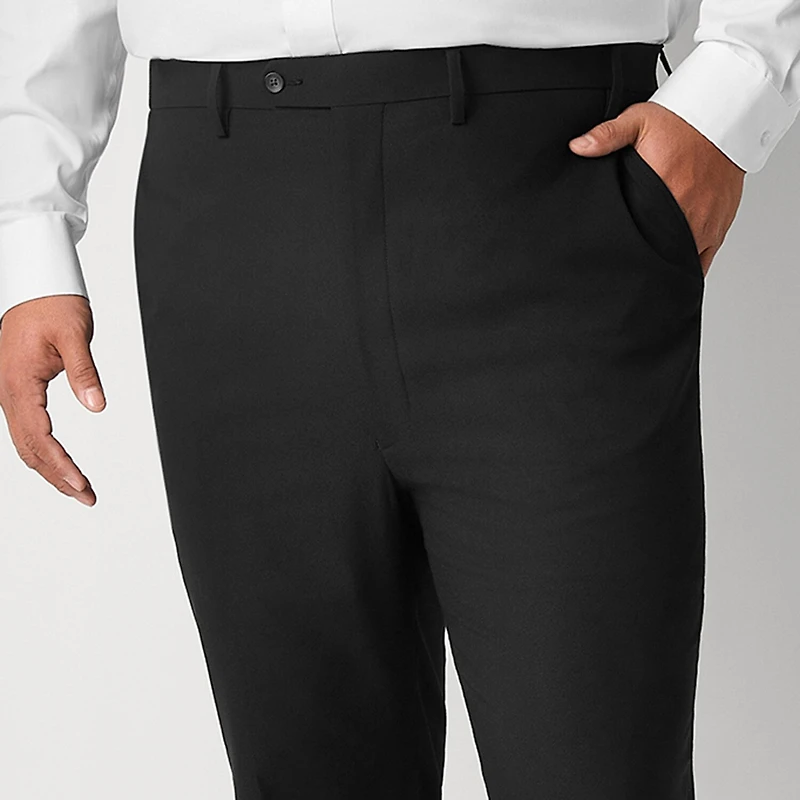 Shaquille O'Neal XLG™ Mens Big and Tall Stretch Fabric Classic Fit Flat Front Suit Pant