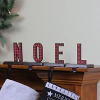 Northlight Red And Black Buffalo Plaid Innoelin 2-pc. Christmas Stocking Holder