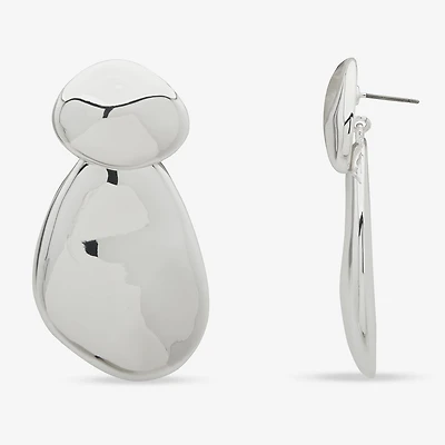 Worthington Silver Tone Womens Drop Earrings