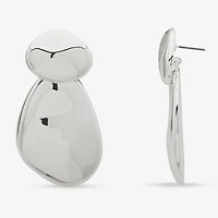 Worthington Silver Tone Womens Drop Earrings
