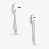 Worthington Silver Tone Womens Drop Earrings