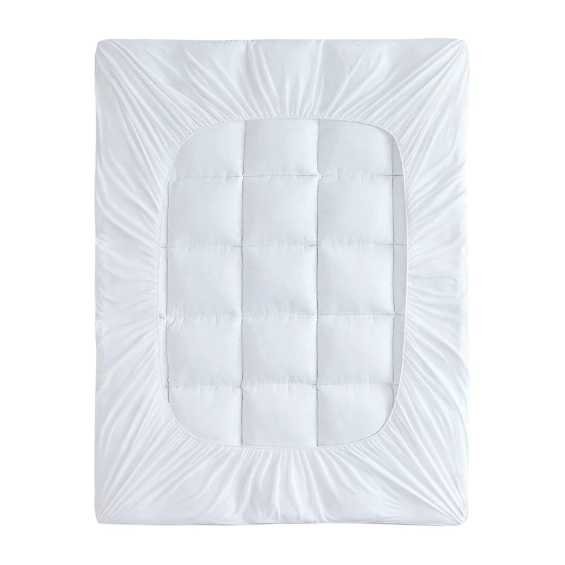 Laura Ashley Down Alternative Mattress Pad With Printed Gusset