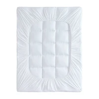 Laura Ashley Down Alternative Mattress Pad With Printed Gusset