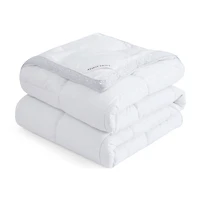 Laura Ashley All Seasons Down Alternative Comforter With Printed Gusset