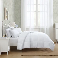 Laura Ashley All Seasons Down Alternative Comforter With Printed Gusset