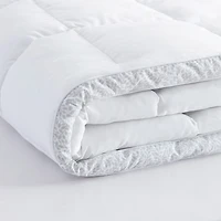 Laura Ashley All Seasons Down Alternative Comforter With Printed Gusset