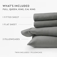 Casual Comfort Solid and Print Flannel Sheet Set