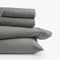 Casual Comfort Solid and Print Flannel Sheet Set