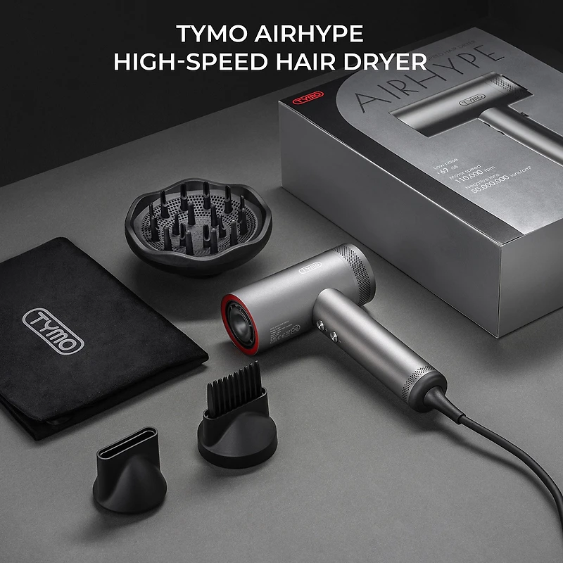 TYMO Airhype T-Sensor One-Button Cooling High-Speed Hair Dryer