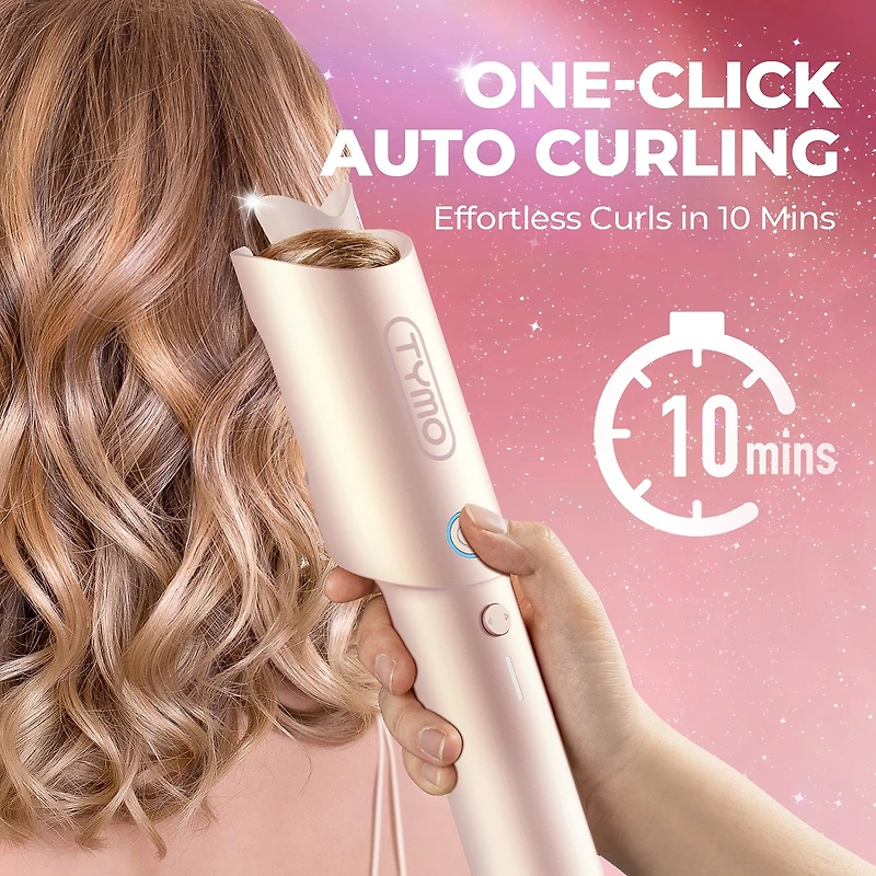 TYMO Curlgo 1" One-Click Cordless Auto Curling Iron