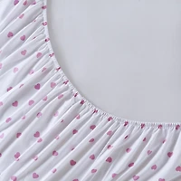 INK+IVY Kids Girl Pink Heart Sheet Set
